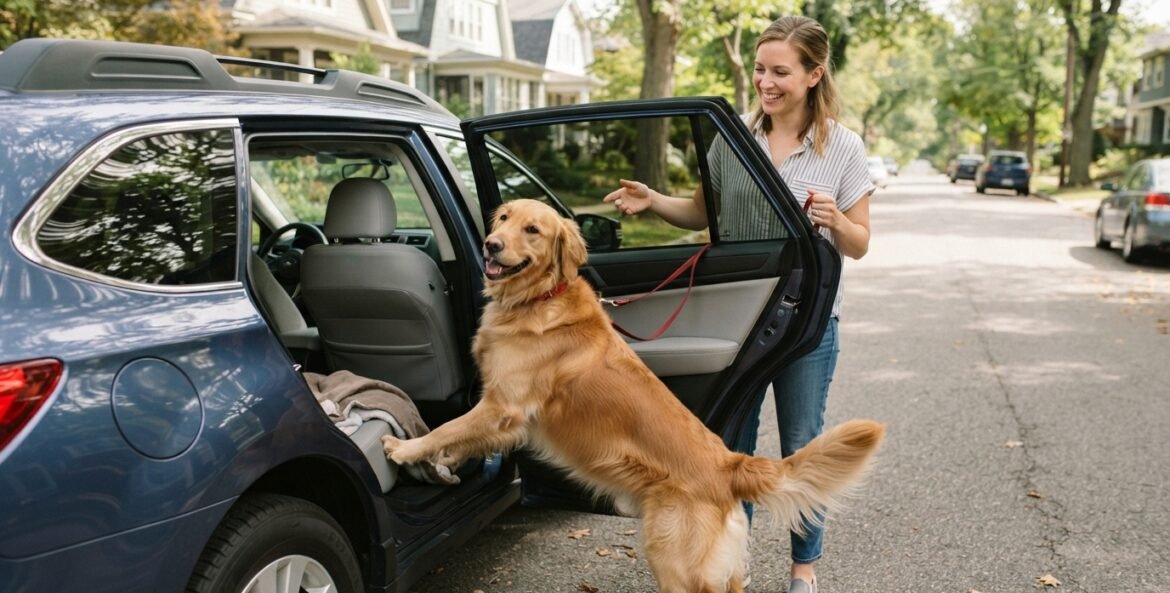 Como transportar cachorros em carros