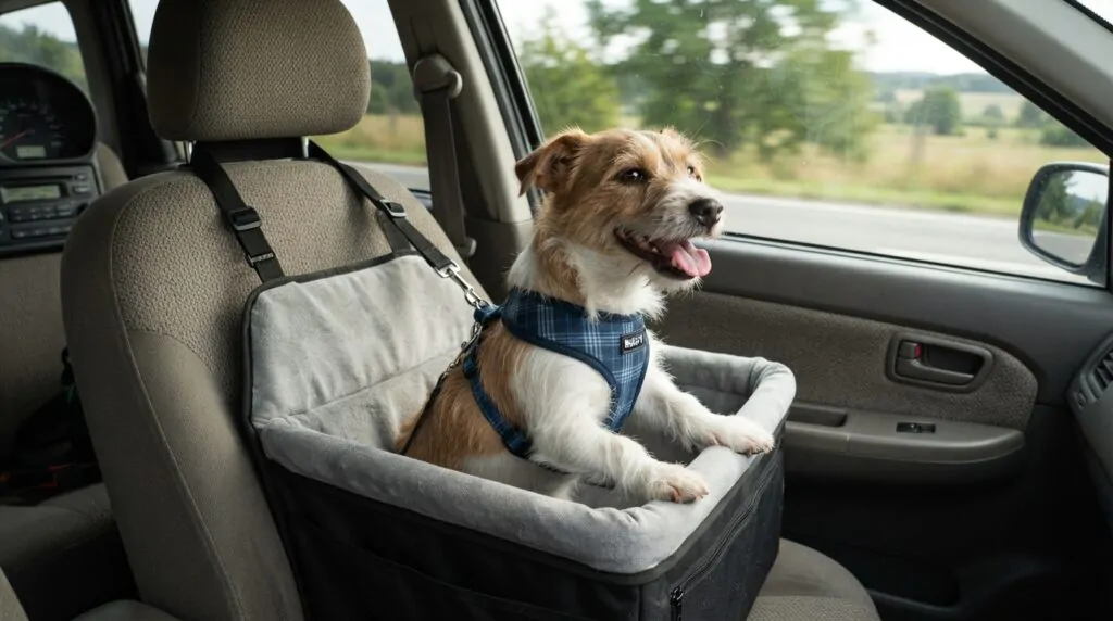 Como transportar cachorros em carros